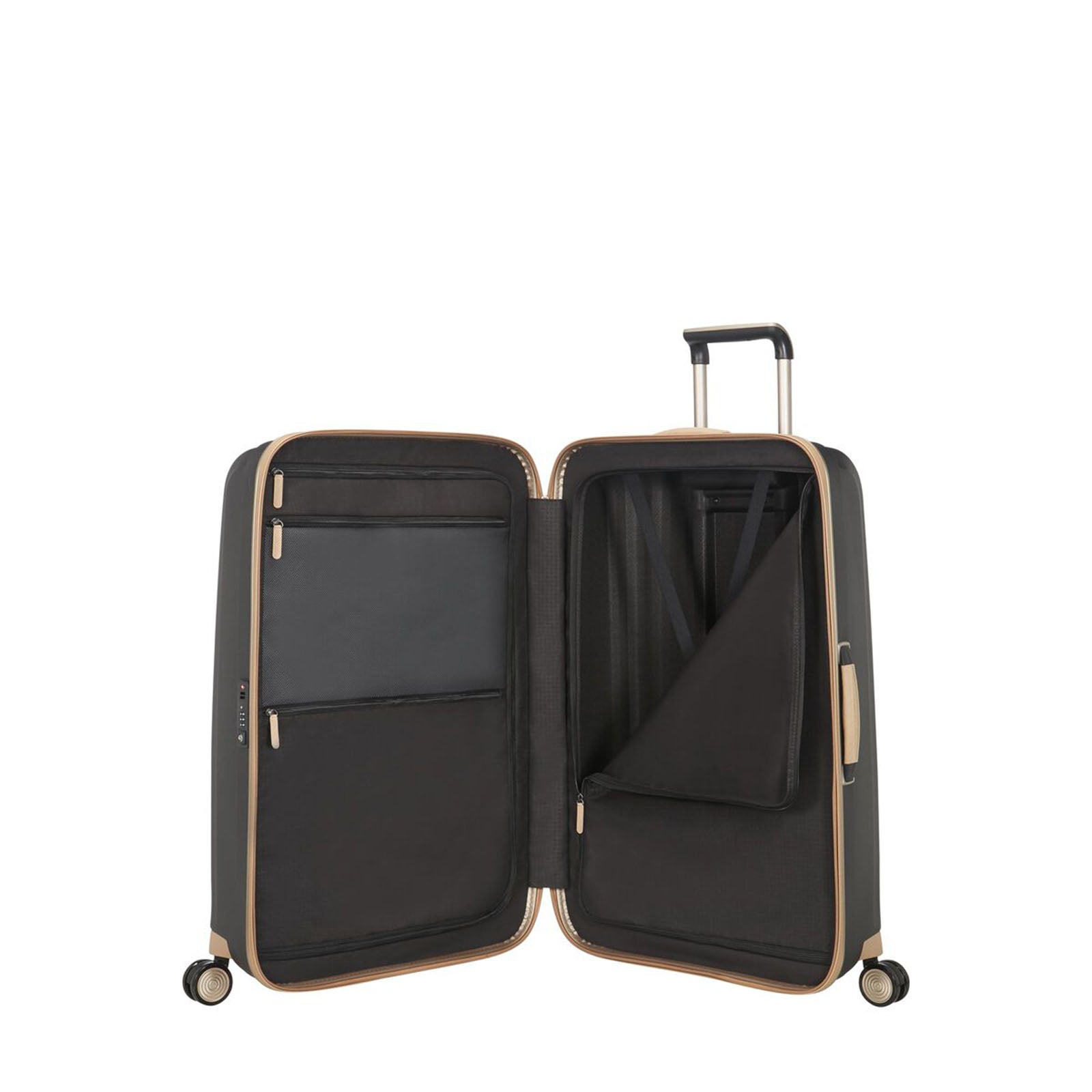 Samsonite-Lite-Cube-Prime-82cm-Suitcase-Graphite-Open