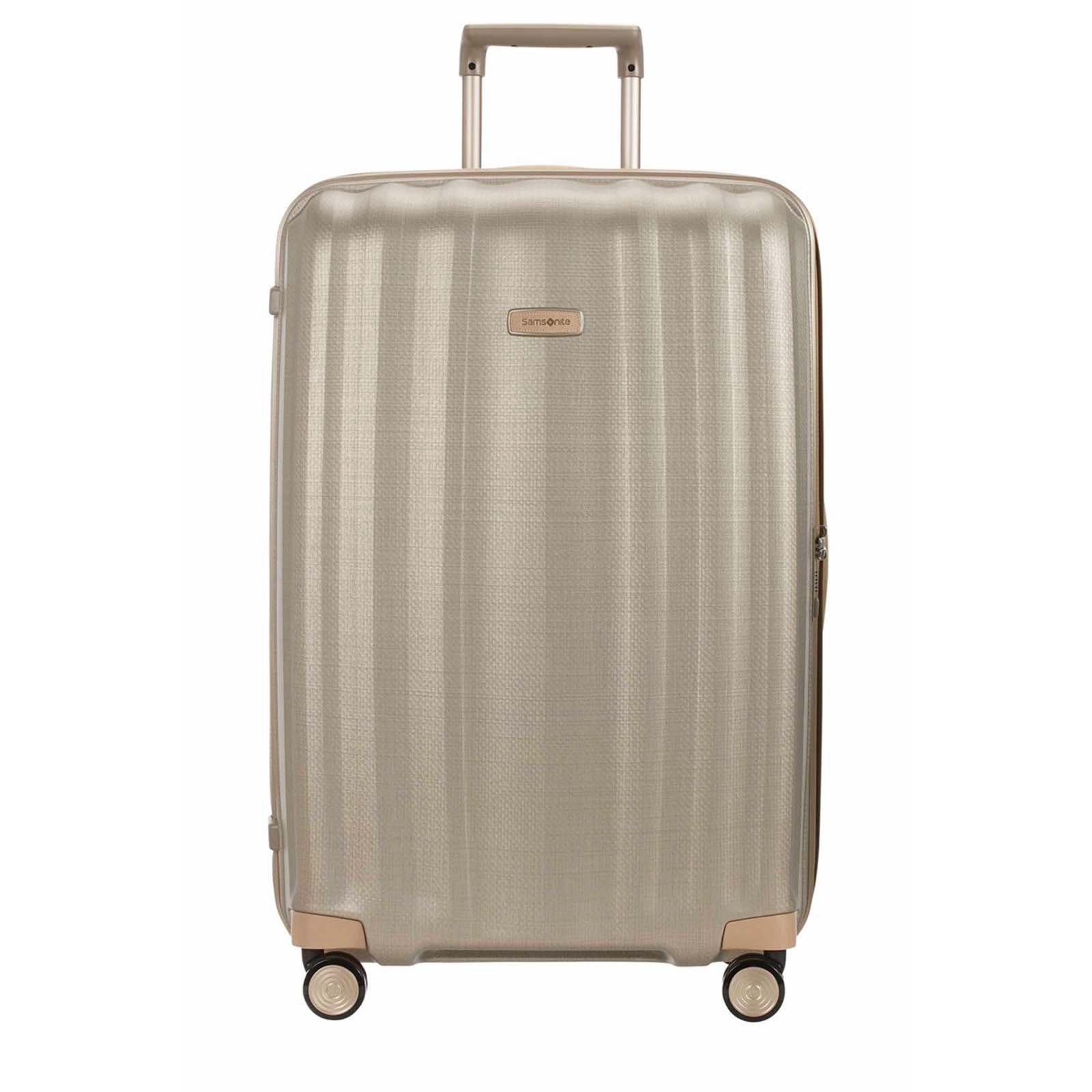 Samsonite-Lite-Cube-Prime-82cm-Suitcase-Ivory-Gold-Front
