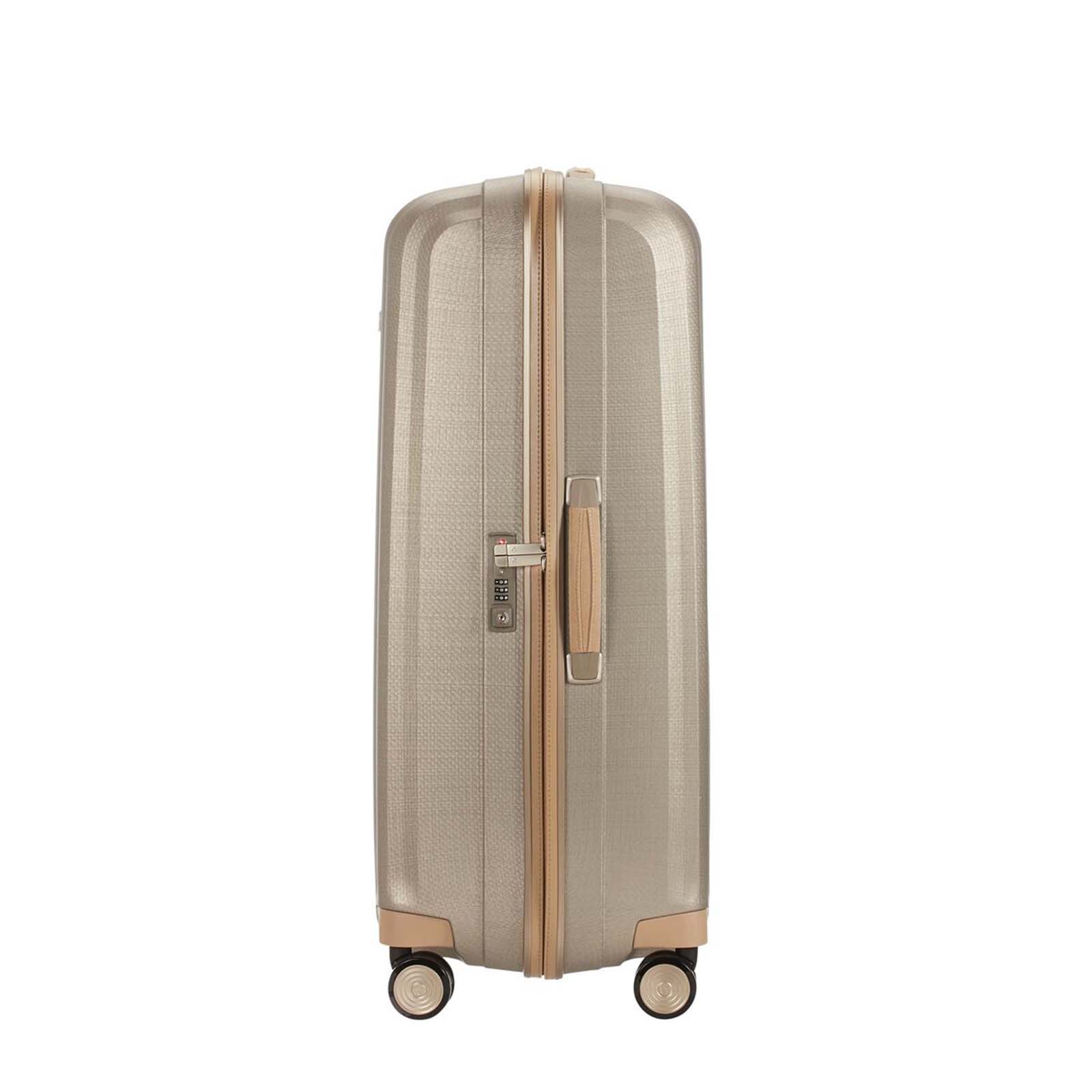 Samsonite-Lite-Cube-Prime-82cm-Suitcase-Ivory-Gold-Handle