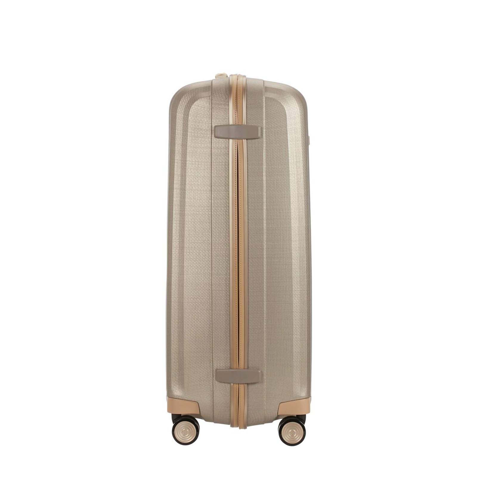 Samsonite-Lite-Cube-Prime-82cm-Suitcase-Ivory-Gold-Side