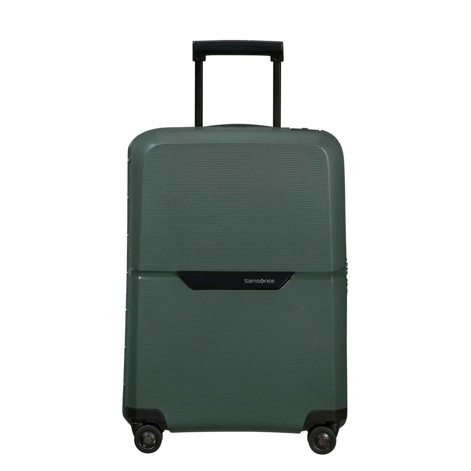 Samsonite-Magnum-Eco-55cm-Carry-On-Suitcase-Forest-Green-Front
