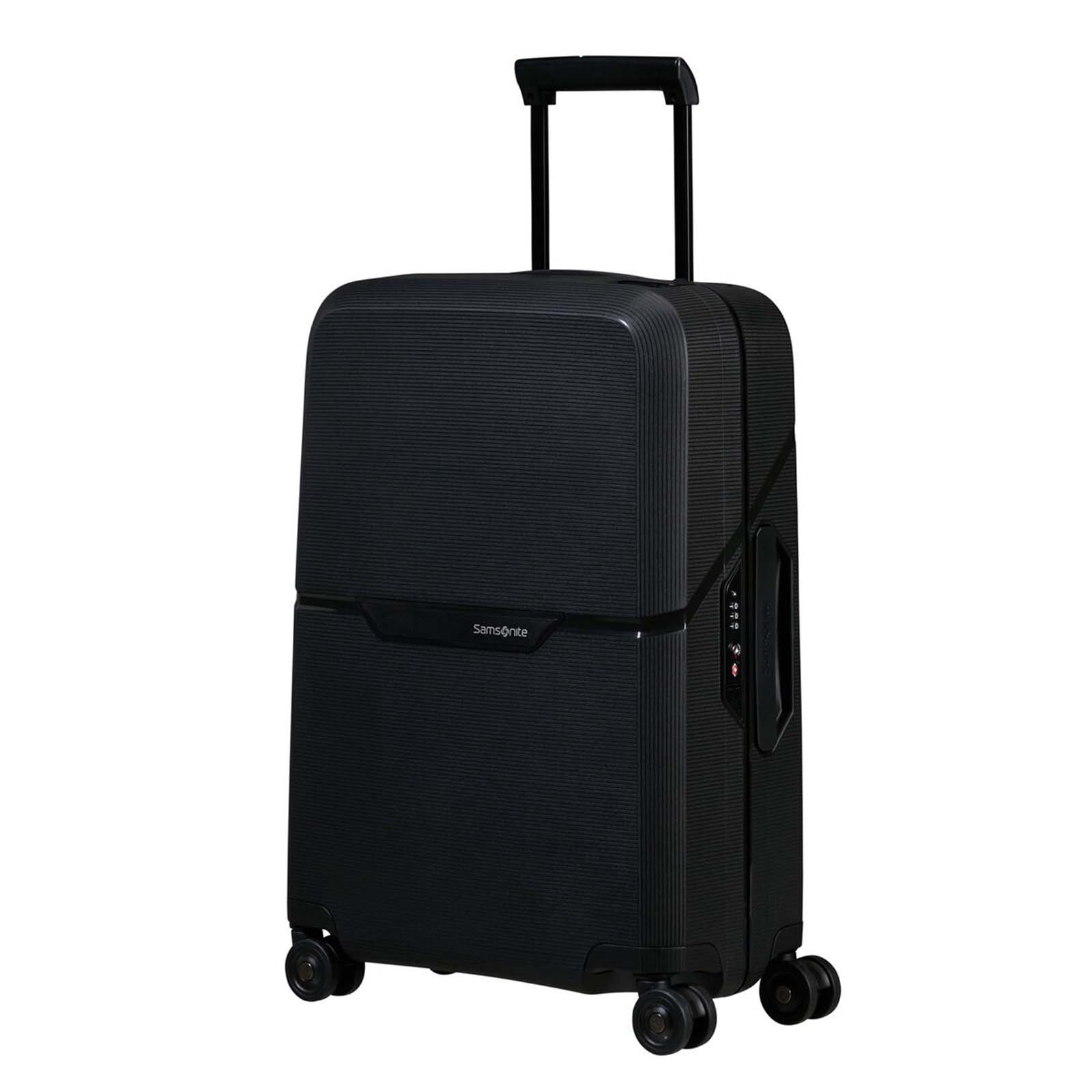 Samsonite-Magnum-Eco-55cm-Carry-On-Suitcase-Graphite-Front-Angle