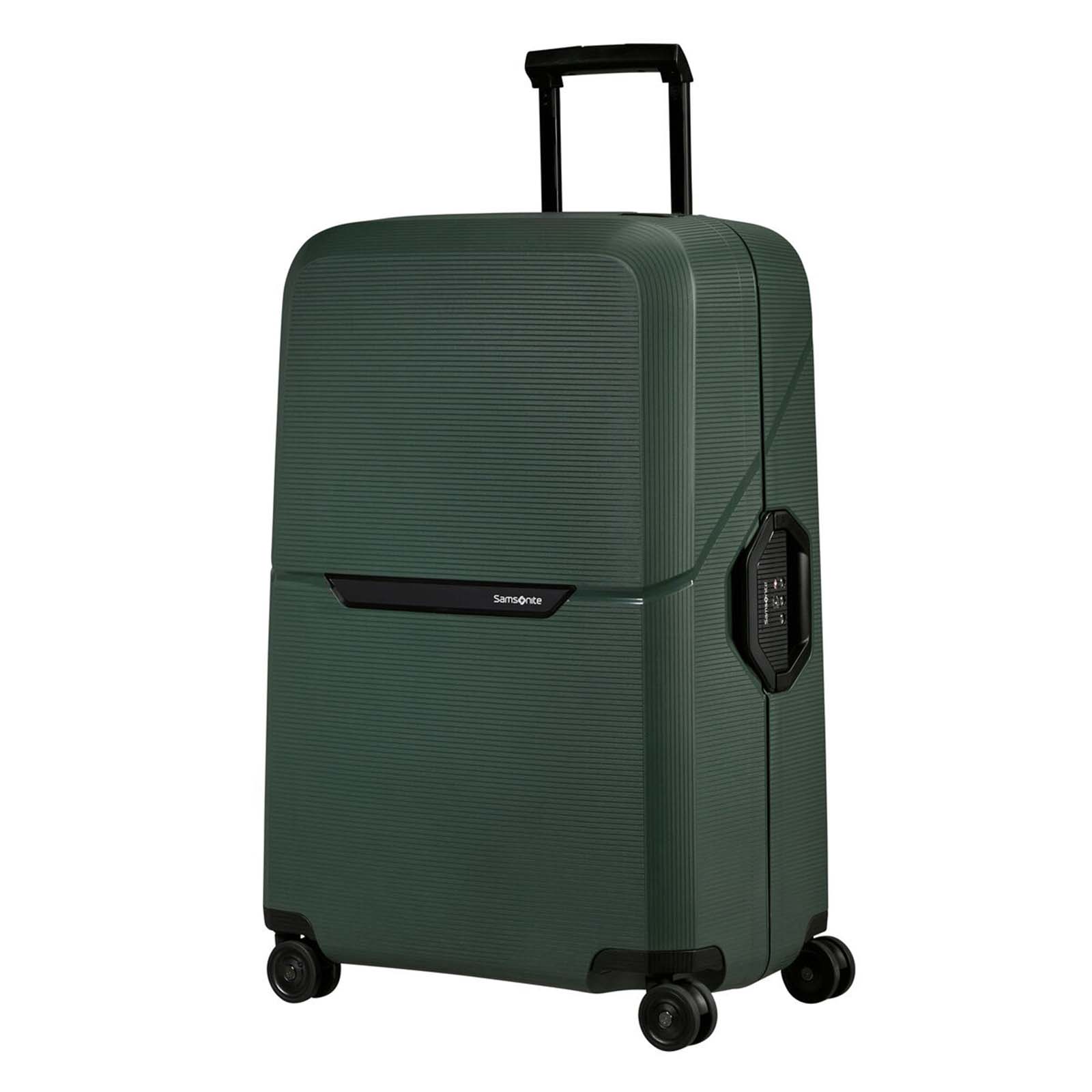 Samsonite-Magnum-Eco-75cm-Suitcase-Forest-Green-Front-Angle
