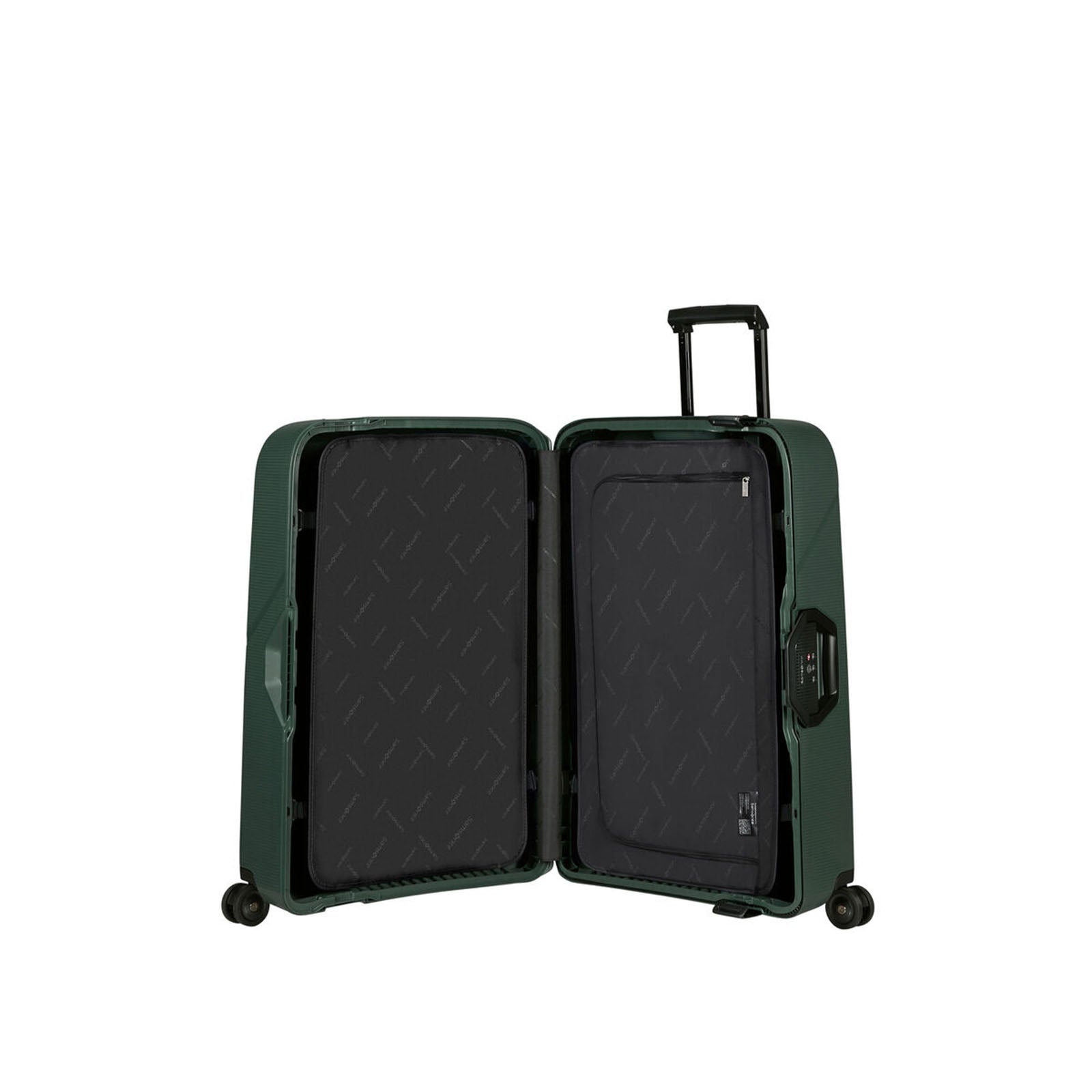 Samsonite-Magnum-Eco-75cm-Suitcase-Forest-Green-Open