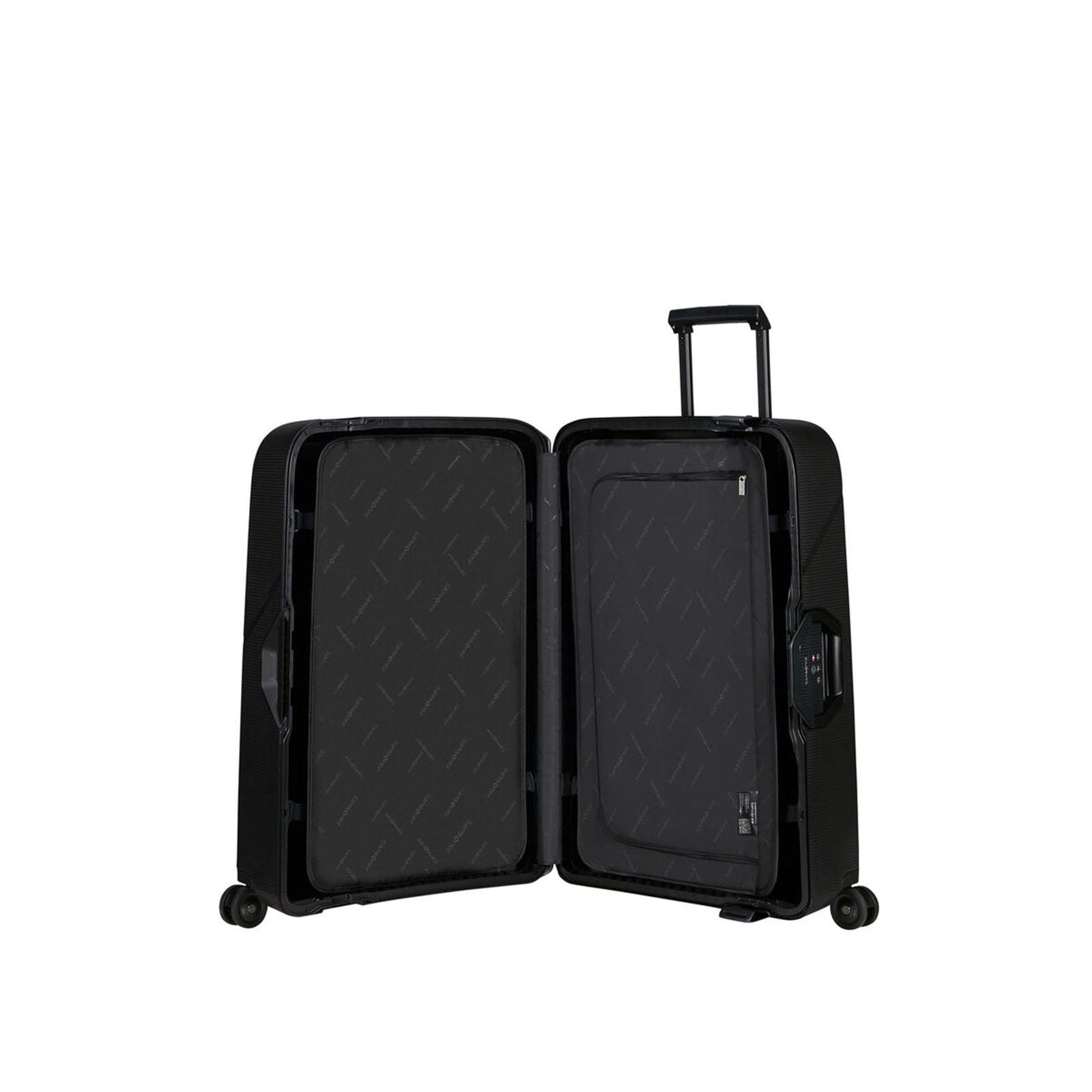 Samsonite-Magnum-Eco-75cm-Suitcase-Graphite-Open