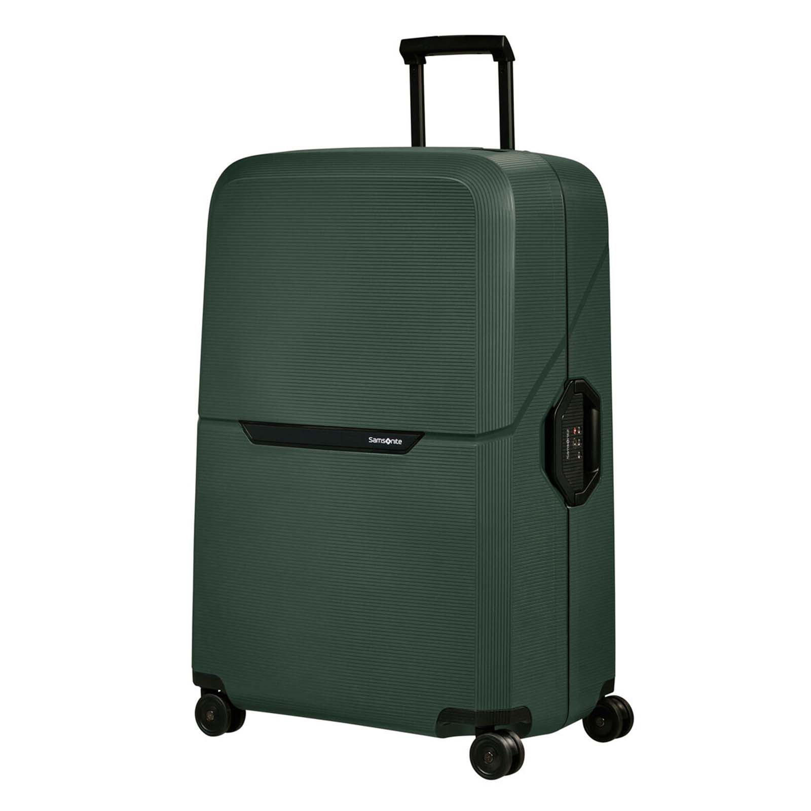 Samsonite-Magnum-Eco-81cm-Suitcase-Forest-Green-Front-Angle