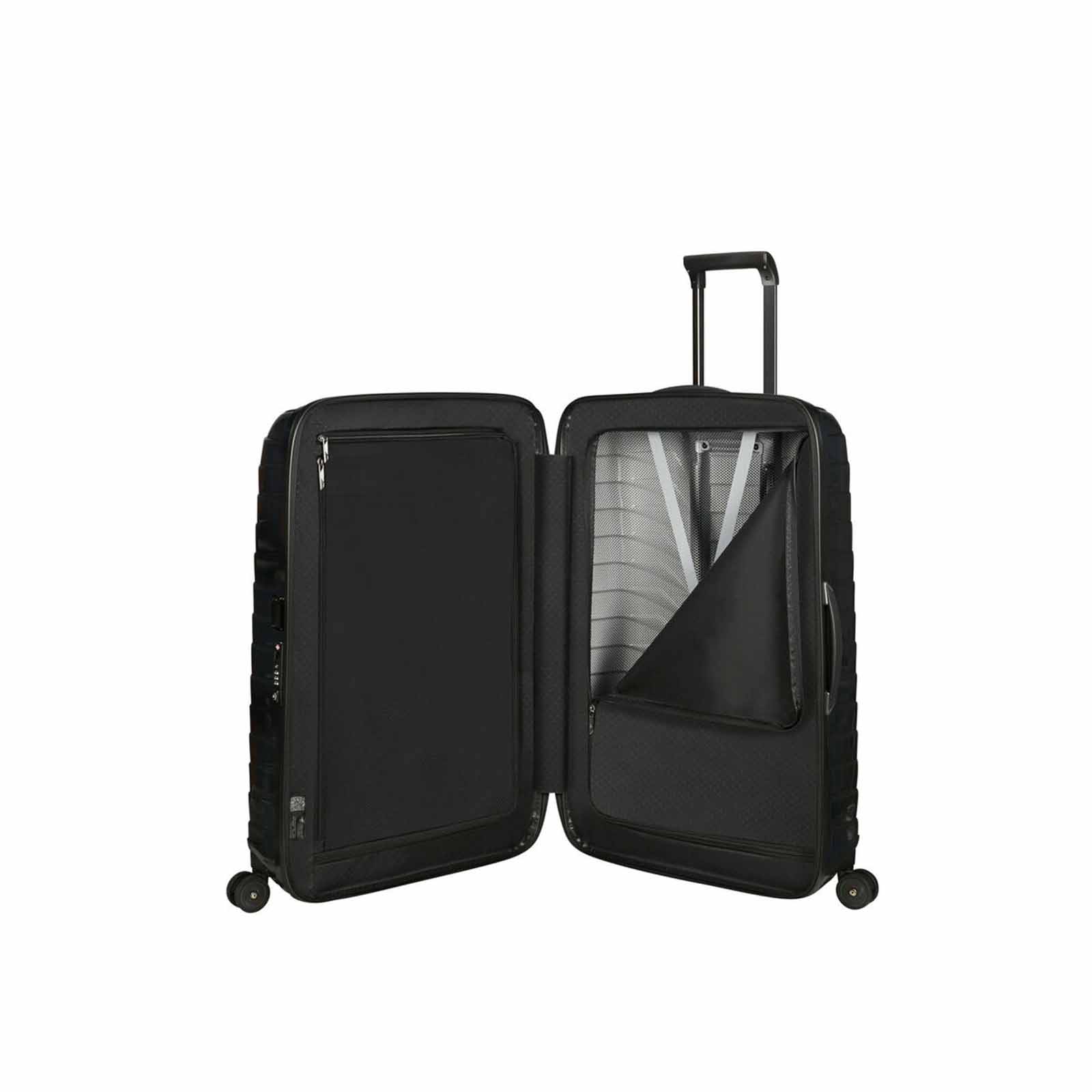 Samsonite-Proxis-75cm-Suitcase-Black-Open