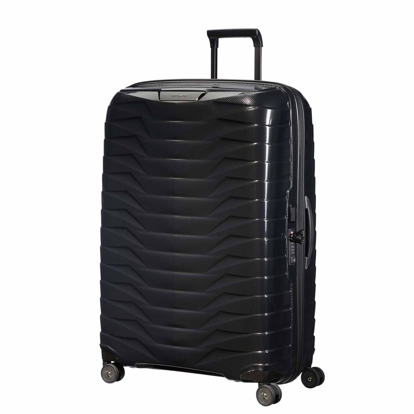 Samsonite-Proxis-81cm-Suitcase-Black-Front-Angle