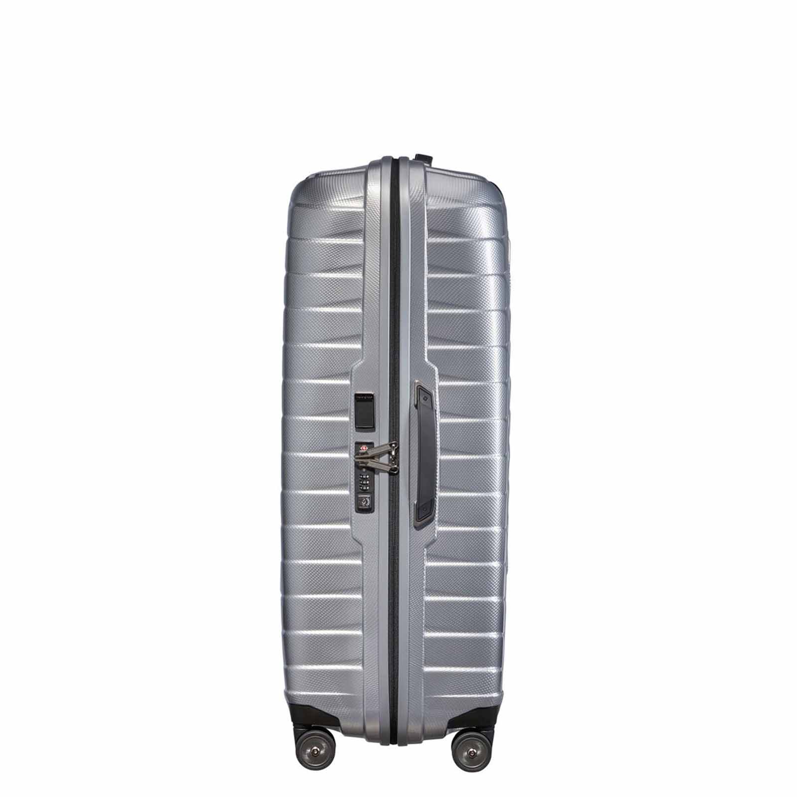 Samsonite-Proxis-81cm-Suitcase-Silver-Side-Handle