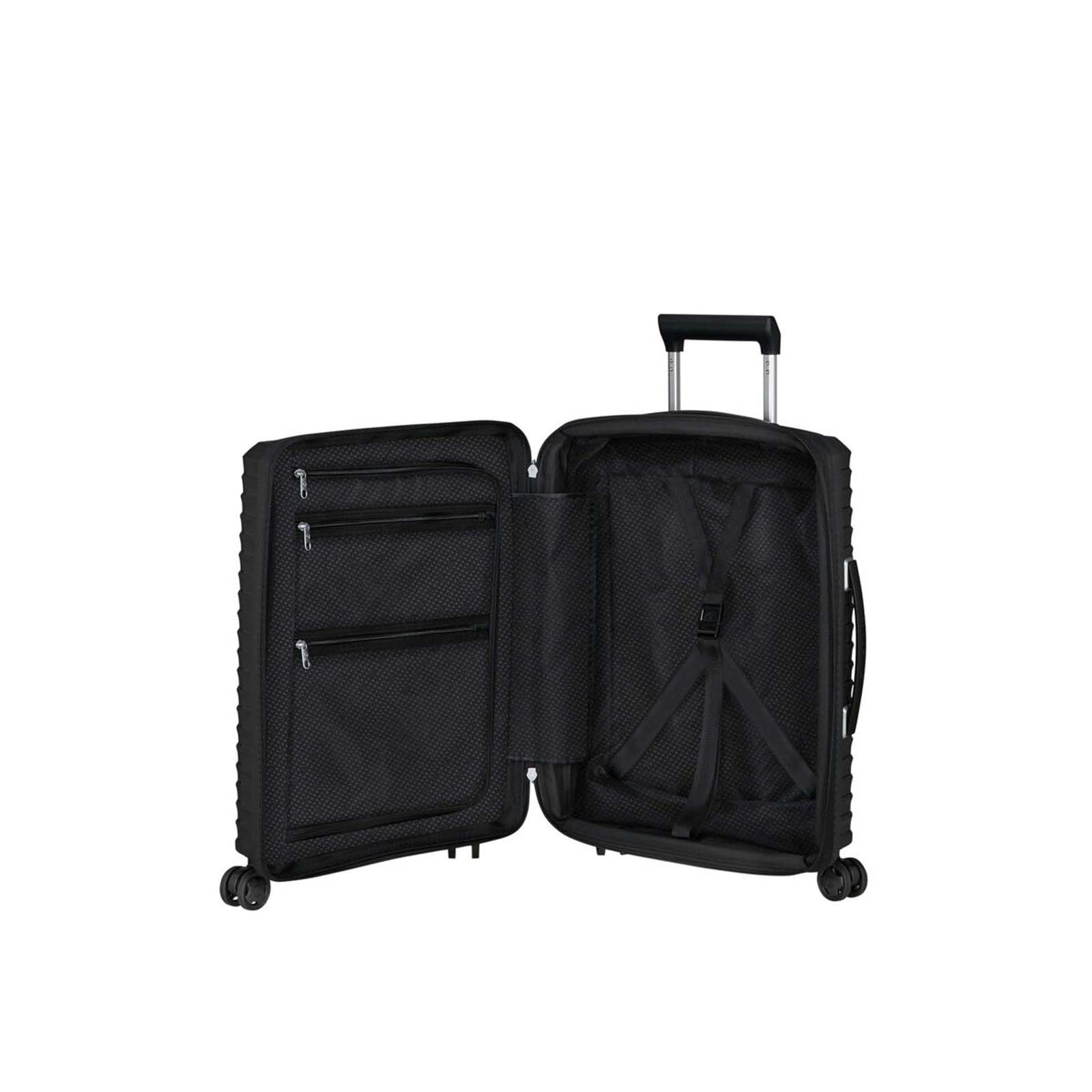 Samsonite-Upscape-55cm-Suitcase-Black-Open