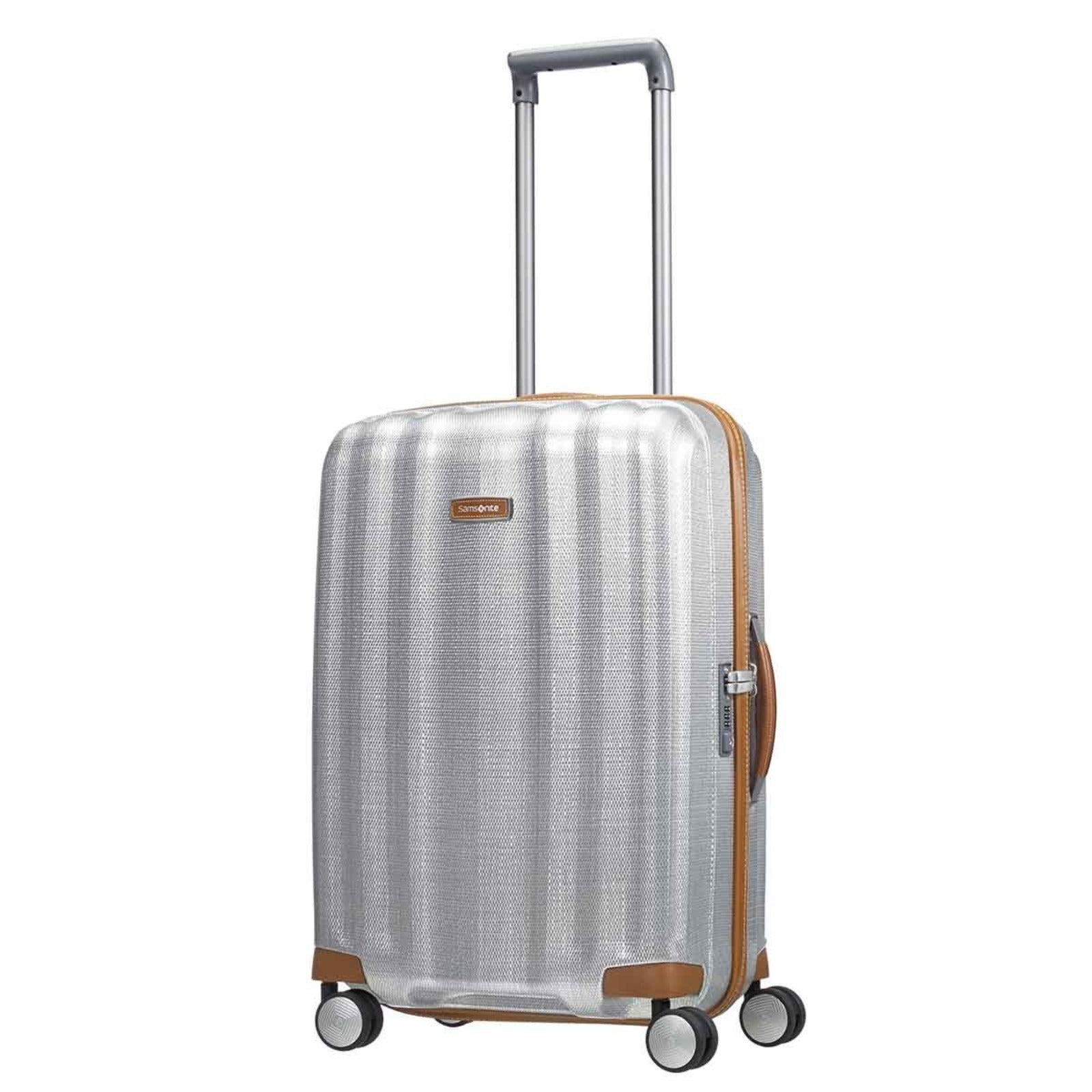 Samsonite_Lite-Cube_Deluxe_55cm_Suitcase_Aluminium_Front