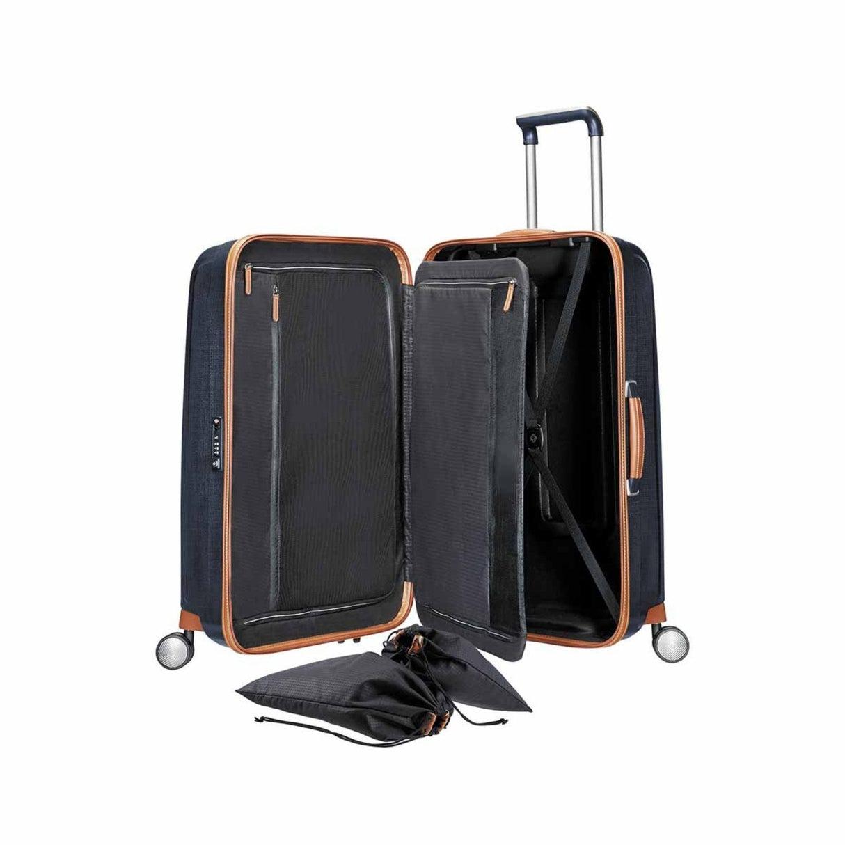 Samsonite_Lite-Cube_Deluxe_68cm_Suitcase_MidnightBlue_Open