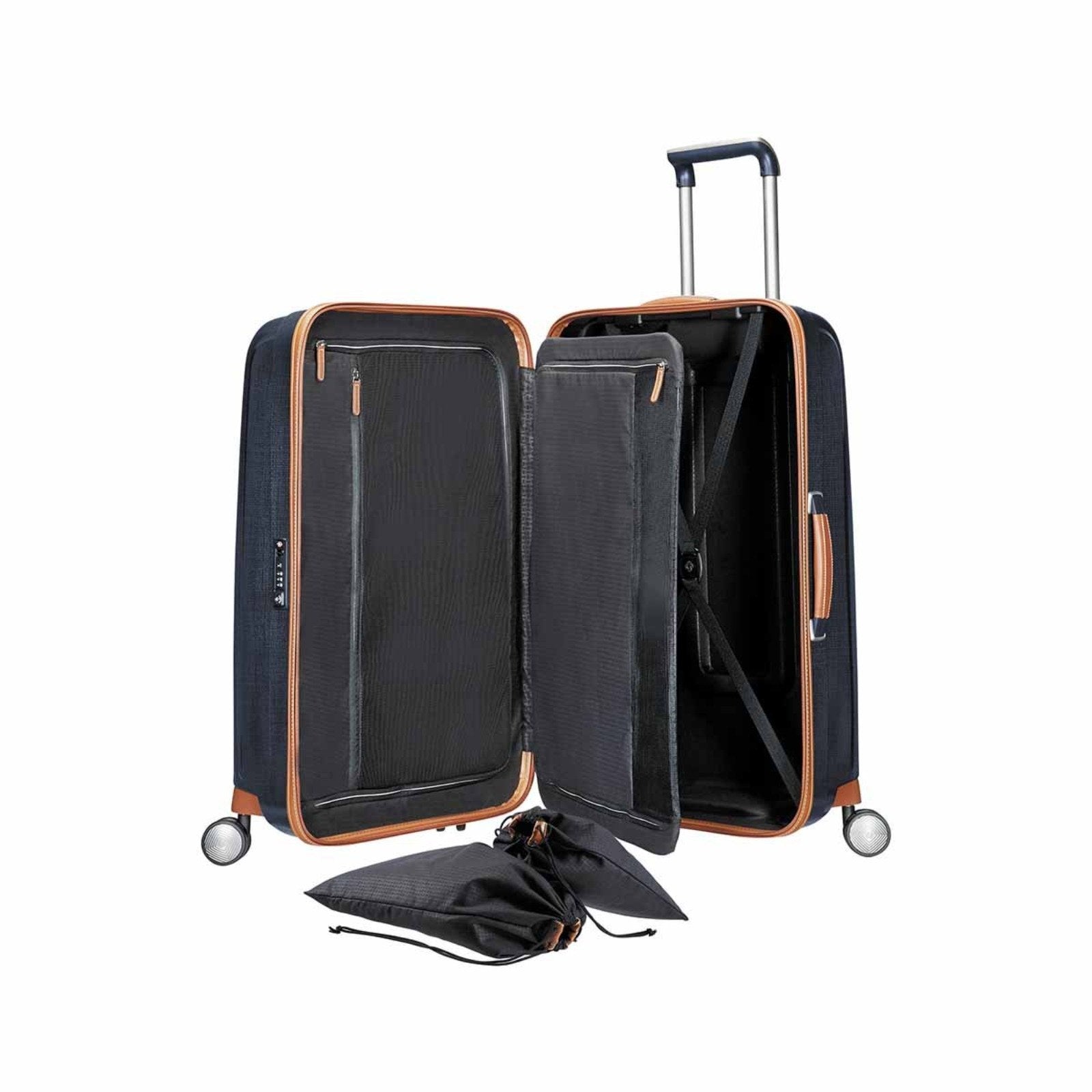 Samsonite_Lite-Cube_Deluxe_68cm_Suitcase_MidnightBlue_Open