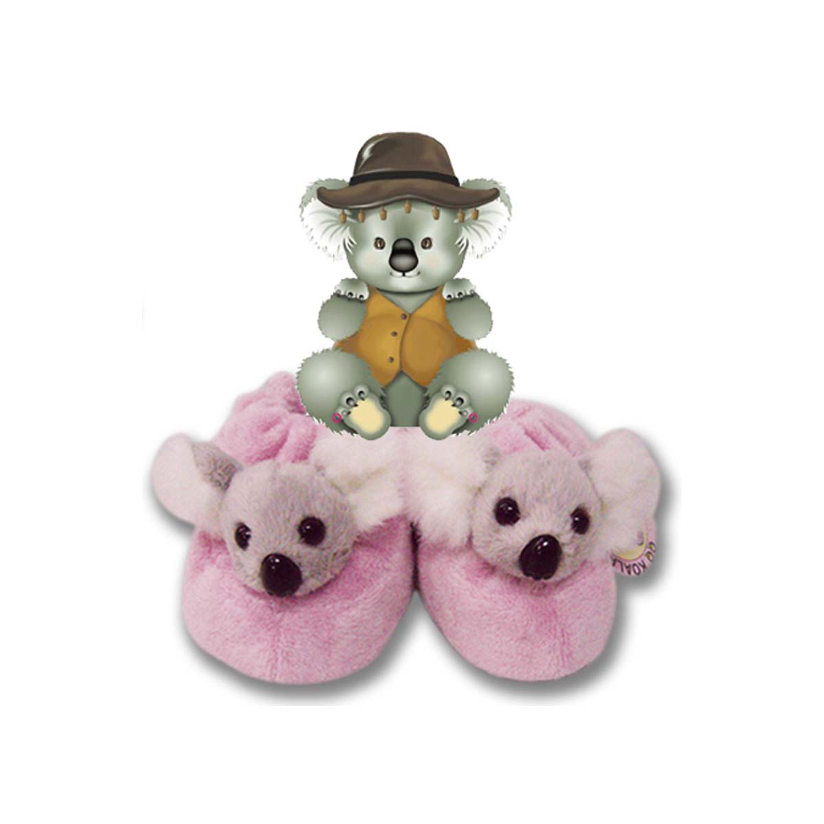 Baby Boots Pink Koala