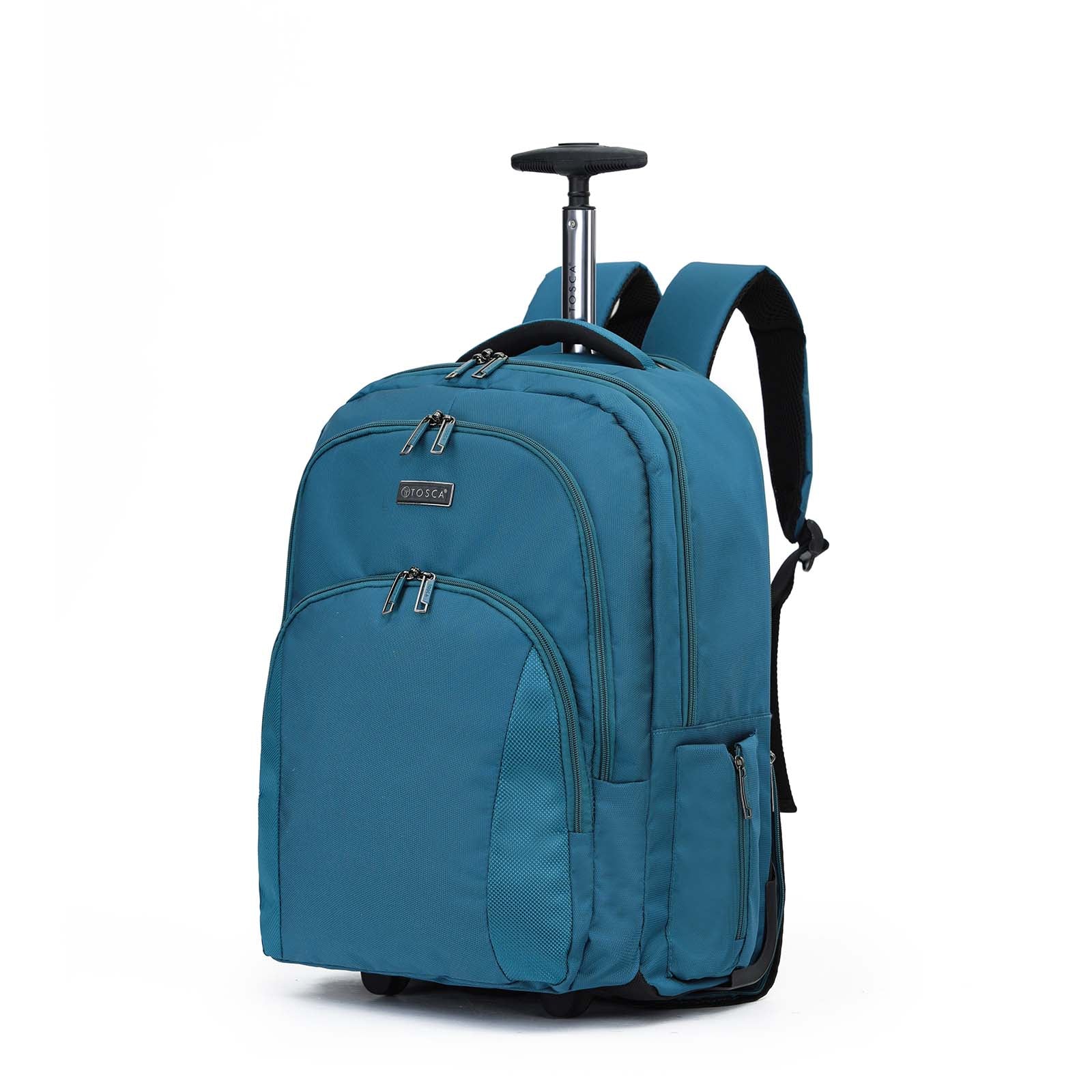 Tosca_Oakmont_Carry-On_Wheeled_Laptop_Backpack_Teal_Front.jpg