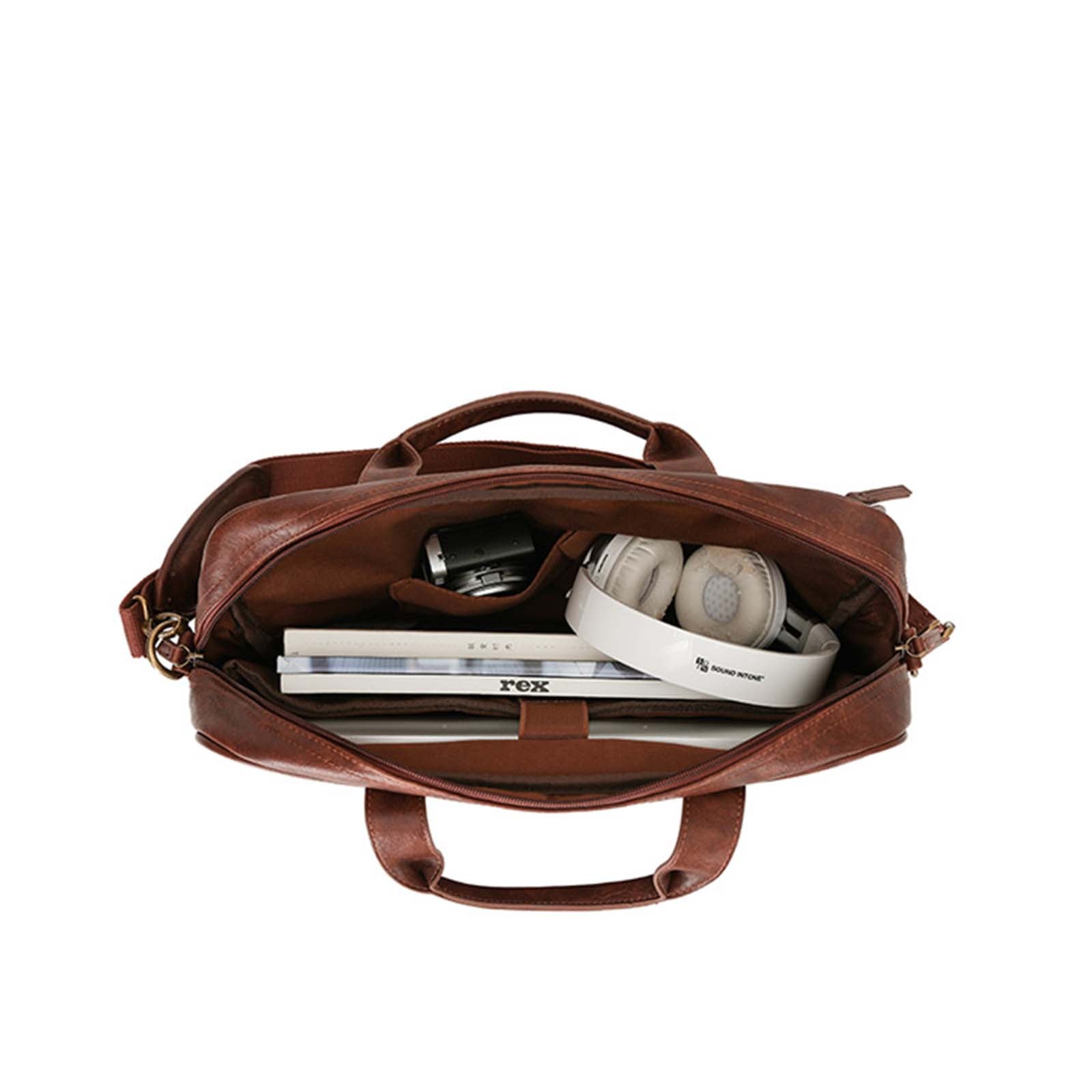 Tosca_V.L_Laptop_Briefcase_Brown_Open.jpg