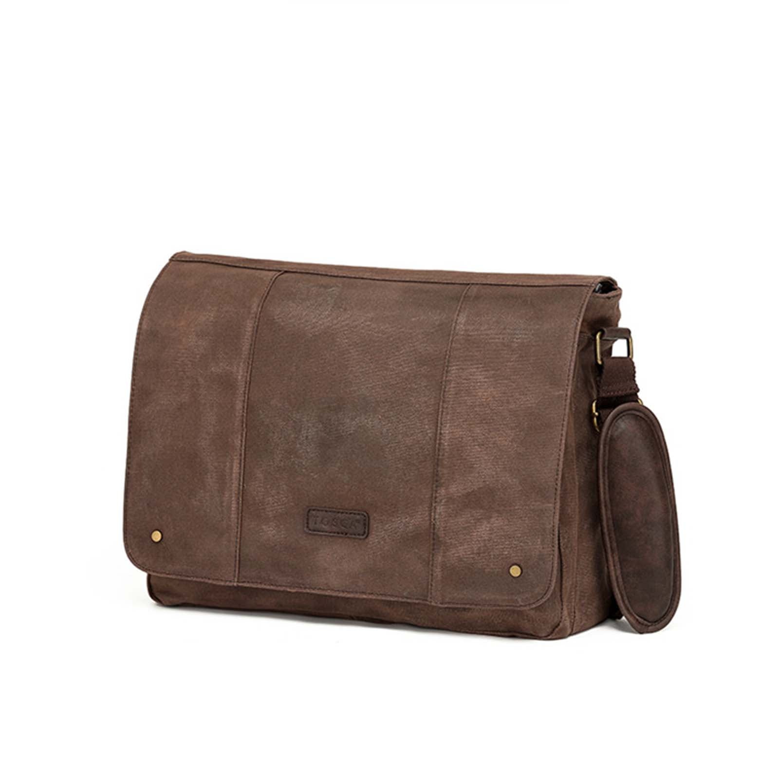 Tosca_Waxed_Canvas_Laptop_Messenger_BagBrown_Front.jpg