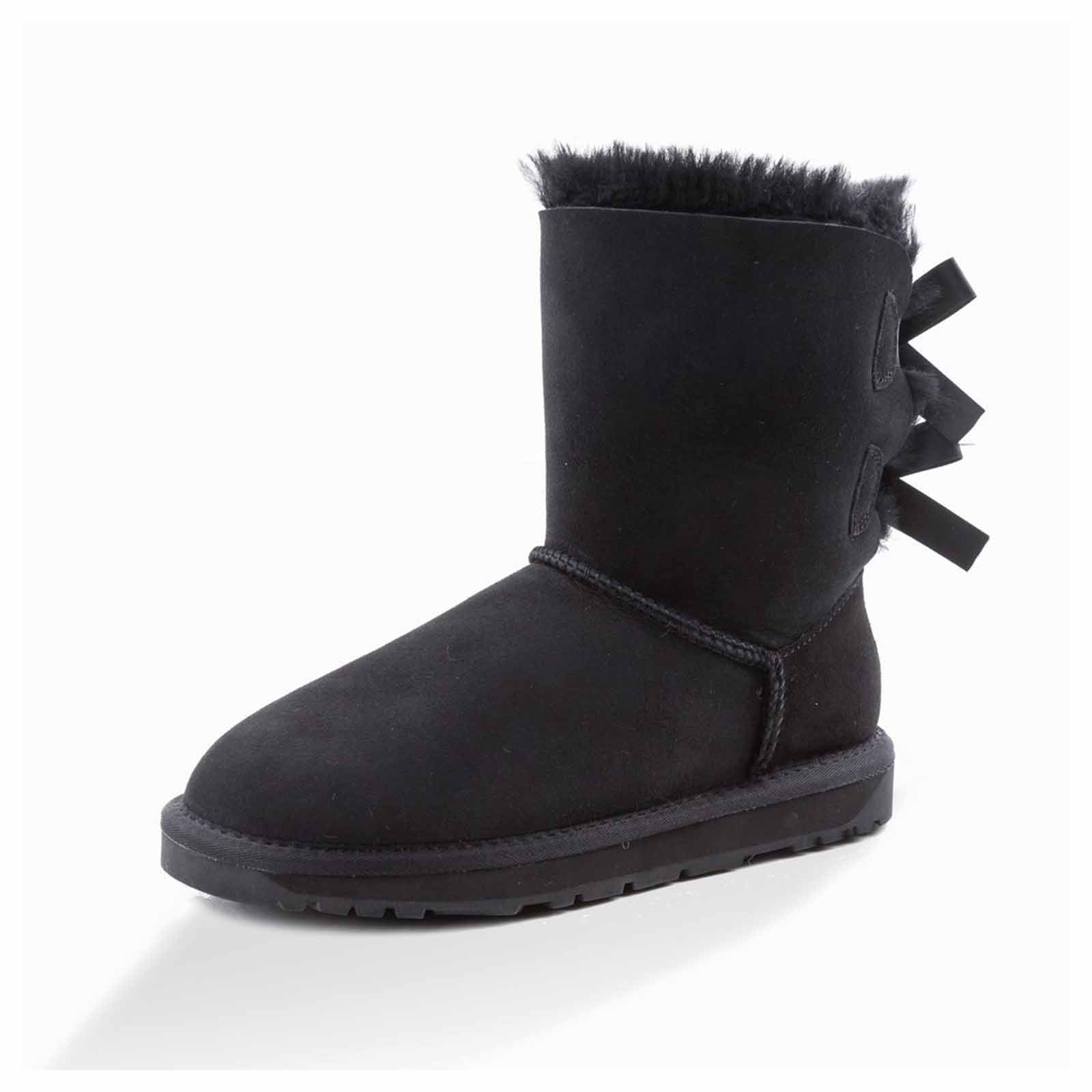 Ugg-Boots-Classic-Bailey-Bow-Black-Outside
