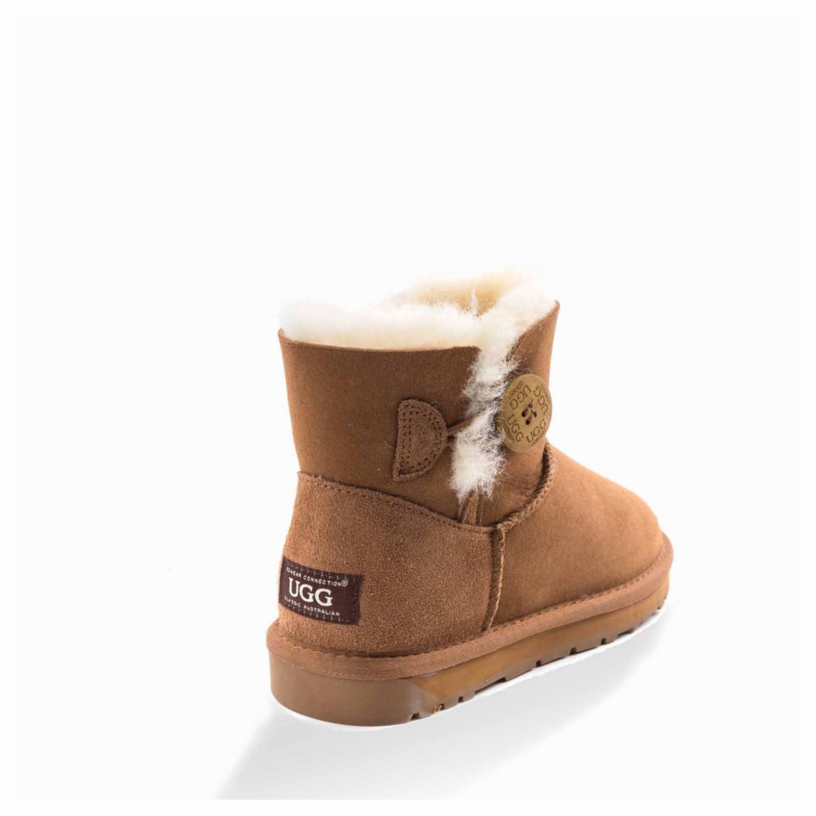 Ugg Boots Classic Mini Button Chestnut 35