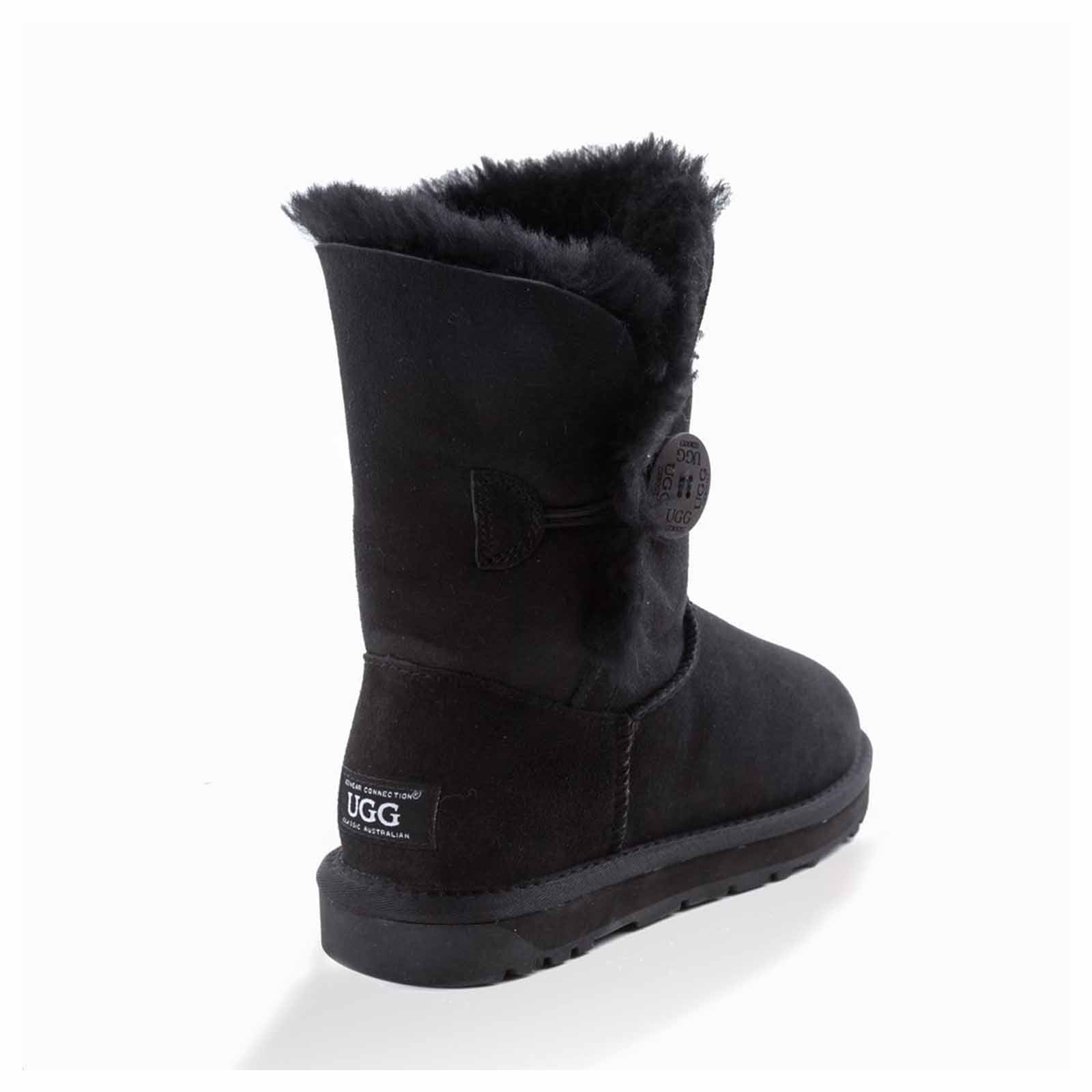 Ugg Boots Classic Short Button Black 38