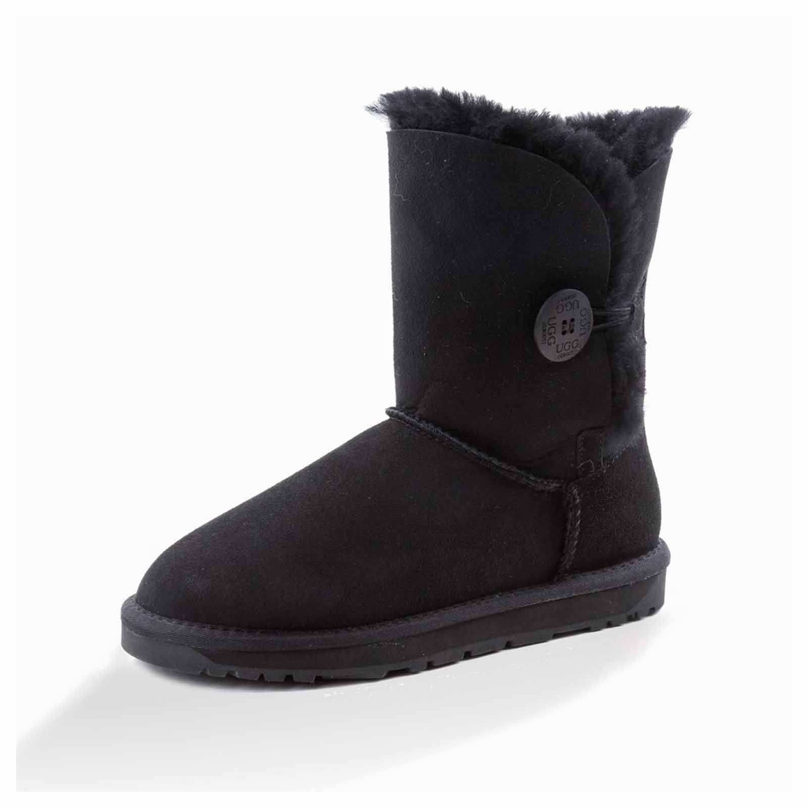 Ugg Boots Classic Short Button Black 38