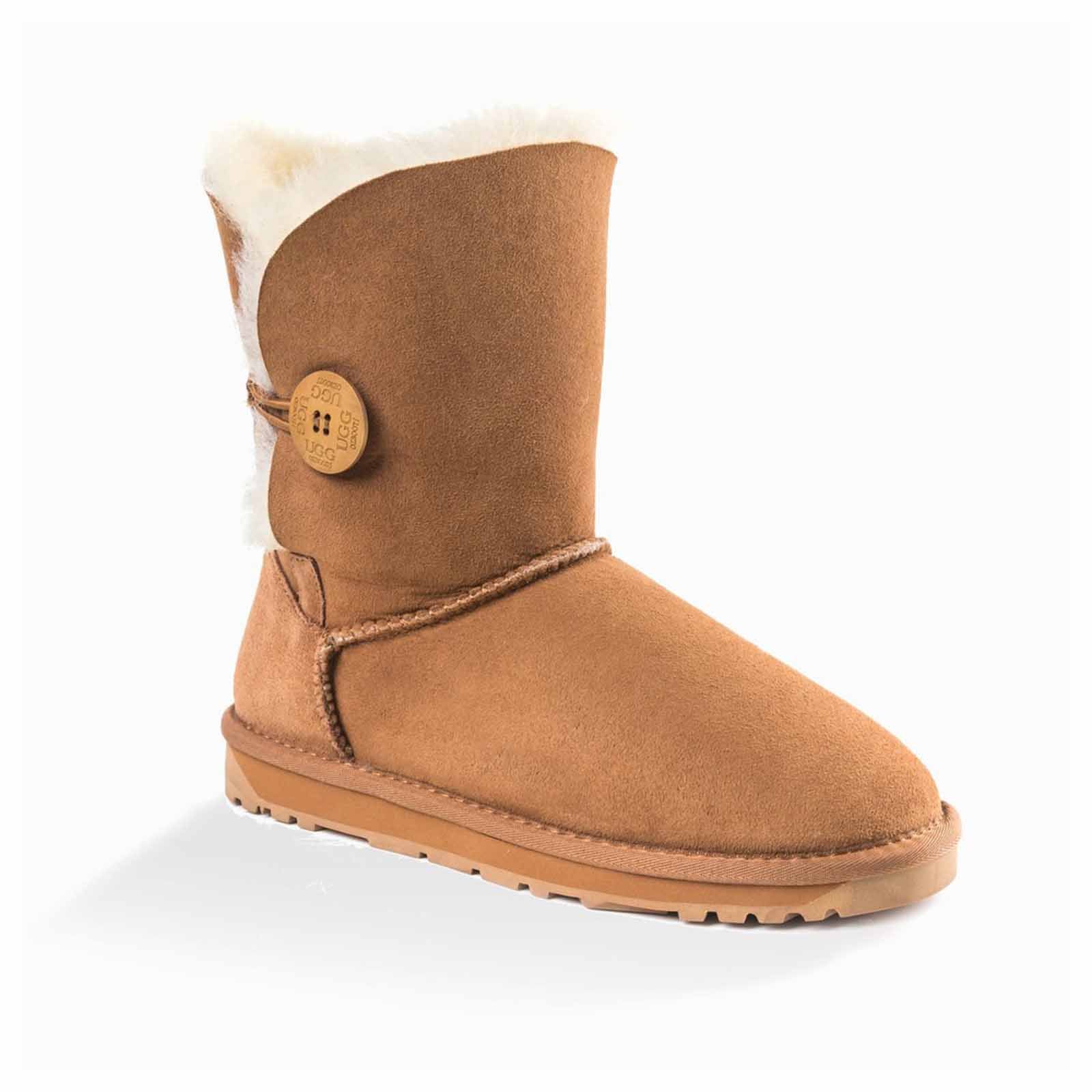Ugg Boots Classic Short Button Chestnut 38
