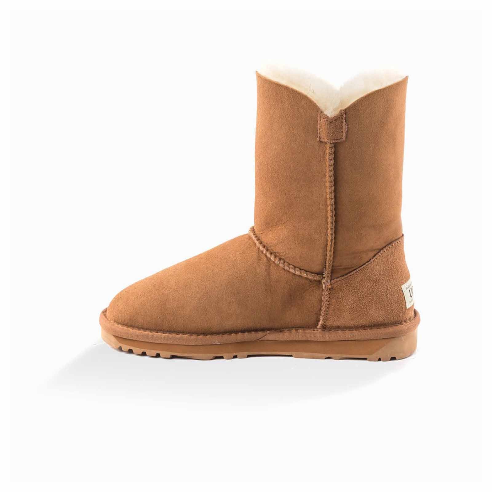 Ugg Boots Classic Short Button Chestnut 38