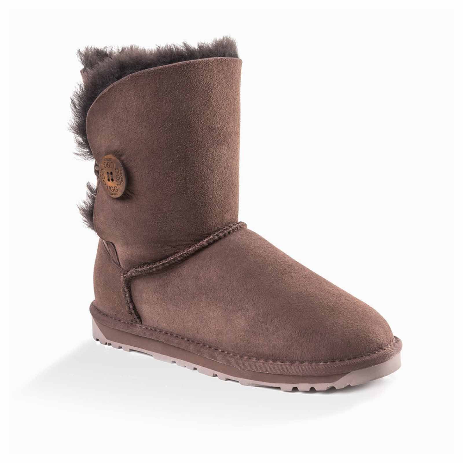 Ugg Boots Classic Short Button Chocolate 38