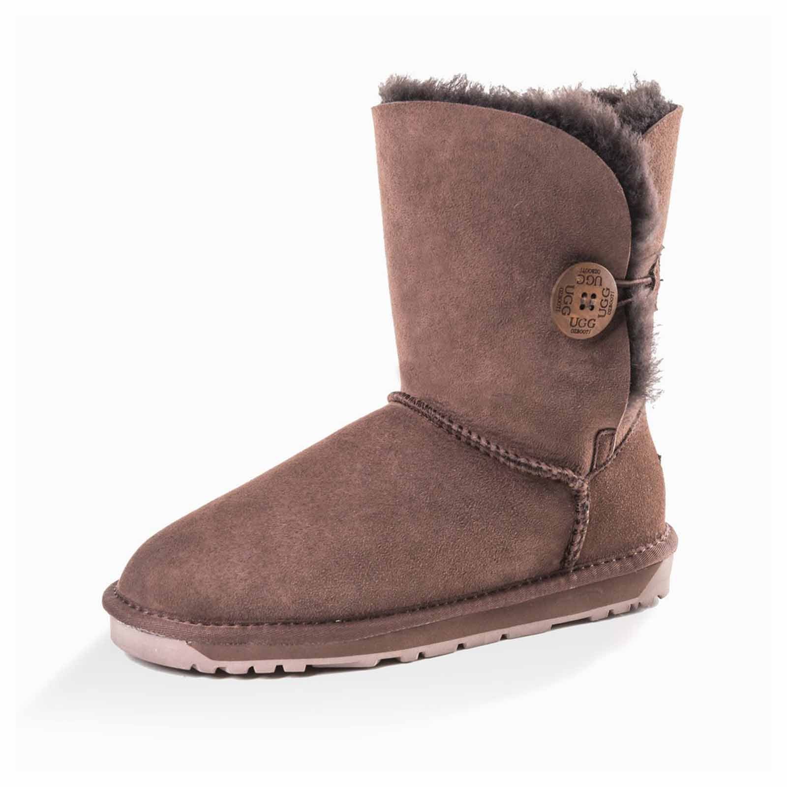 Ugg Boots Classic Short Button Chocolate 38