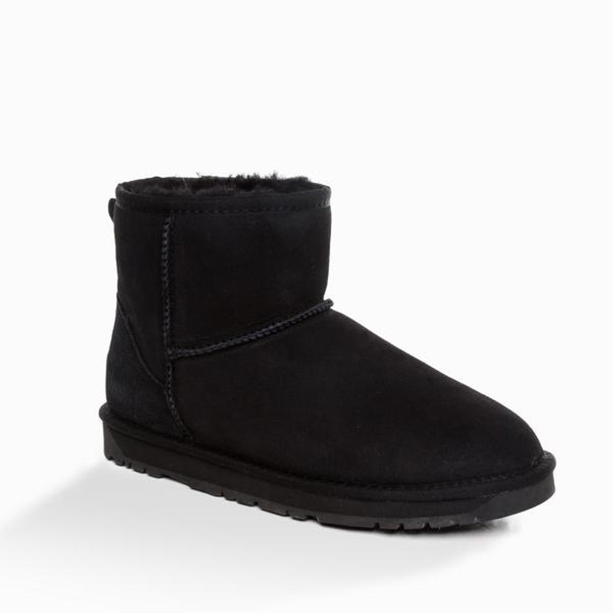 Ugg-Boots-Unisex-Classic-Mini-Black-Angle