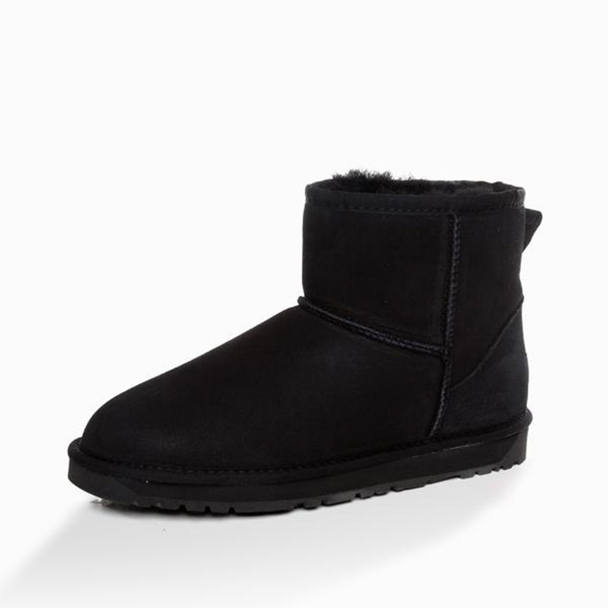 Ugg-Boots-Unisex-Classic-Mini-Black-Outside