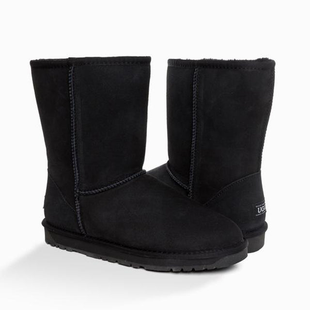 Ugg-Boots-Unisex-Classic-Short-Black-Pair
