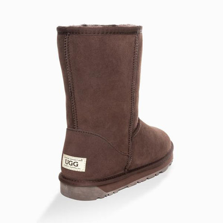Ugg-Boots-Unisex-Classic-Short-Chocolate-Back
