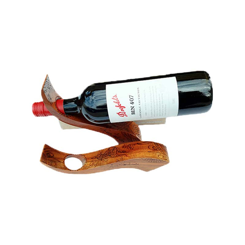 Wine Holder Boxed Curved & Burnt