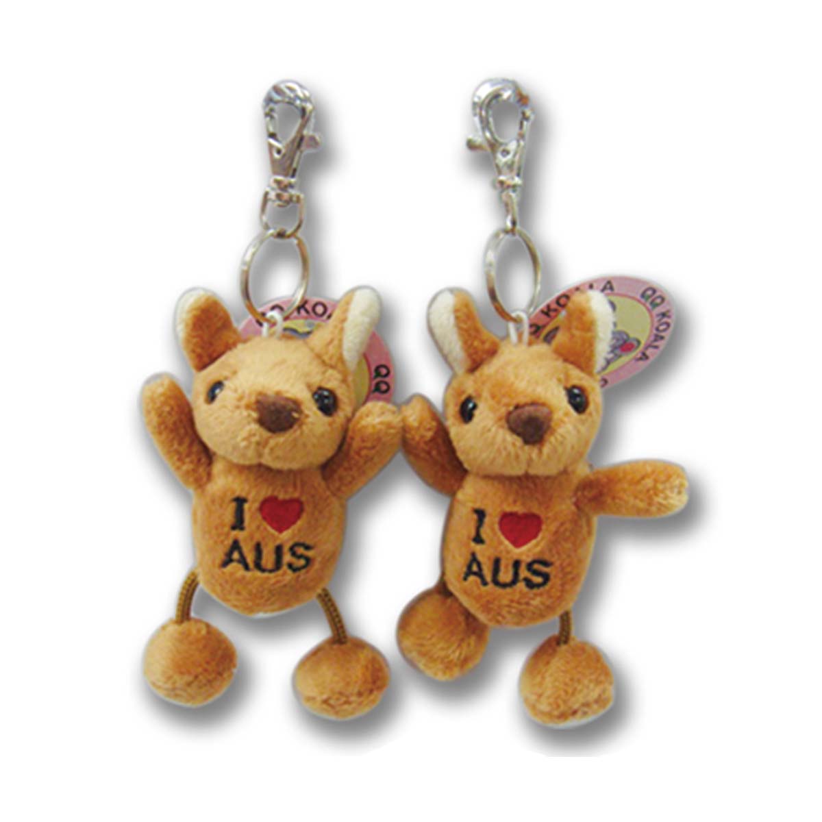 Key Chain Kangaroo I Love AUS