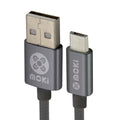 Moki Micro USB to USB SynCharge Braided Cable 90cm