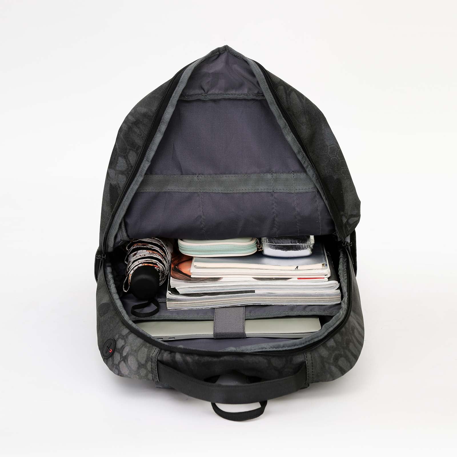 tosca-laptop-compartment-backpack-35l-grey-camo-open