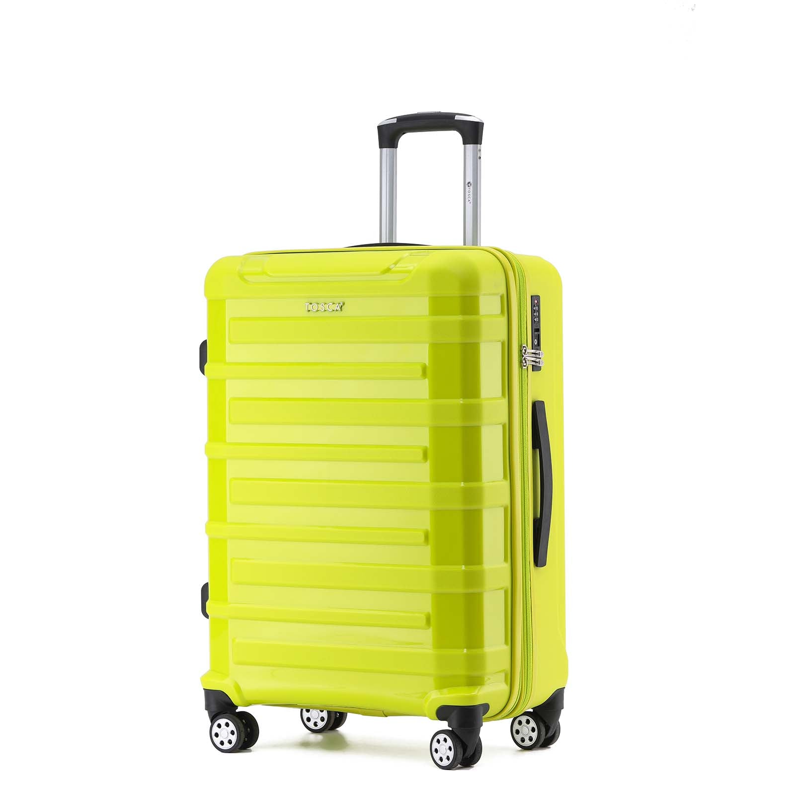 Tosca Warrior 4 Wheel 66cm Medium Suitcase Lime