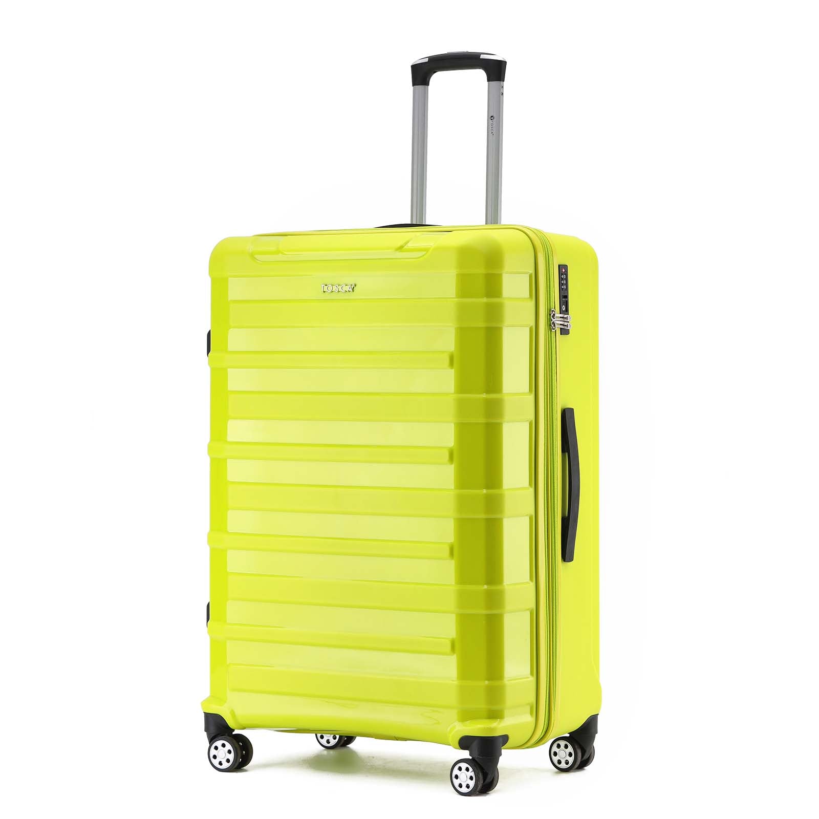 Tosca Warrior 4 Wheel 78cm Large Suitcase Lime
