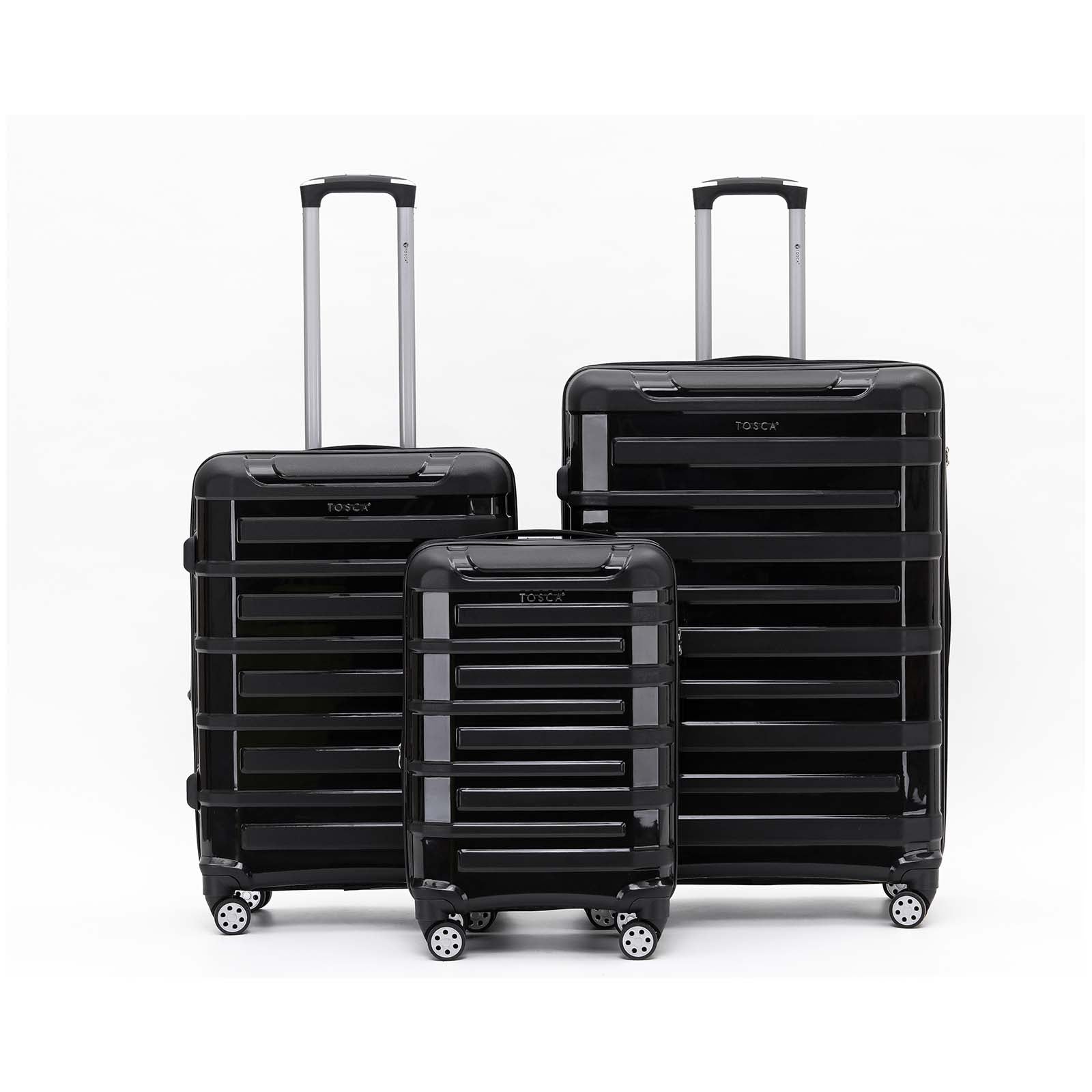 Tosca Warrior 4 Wheel 55cm Carry-On Suitcase Black