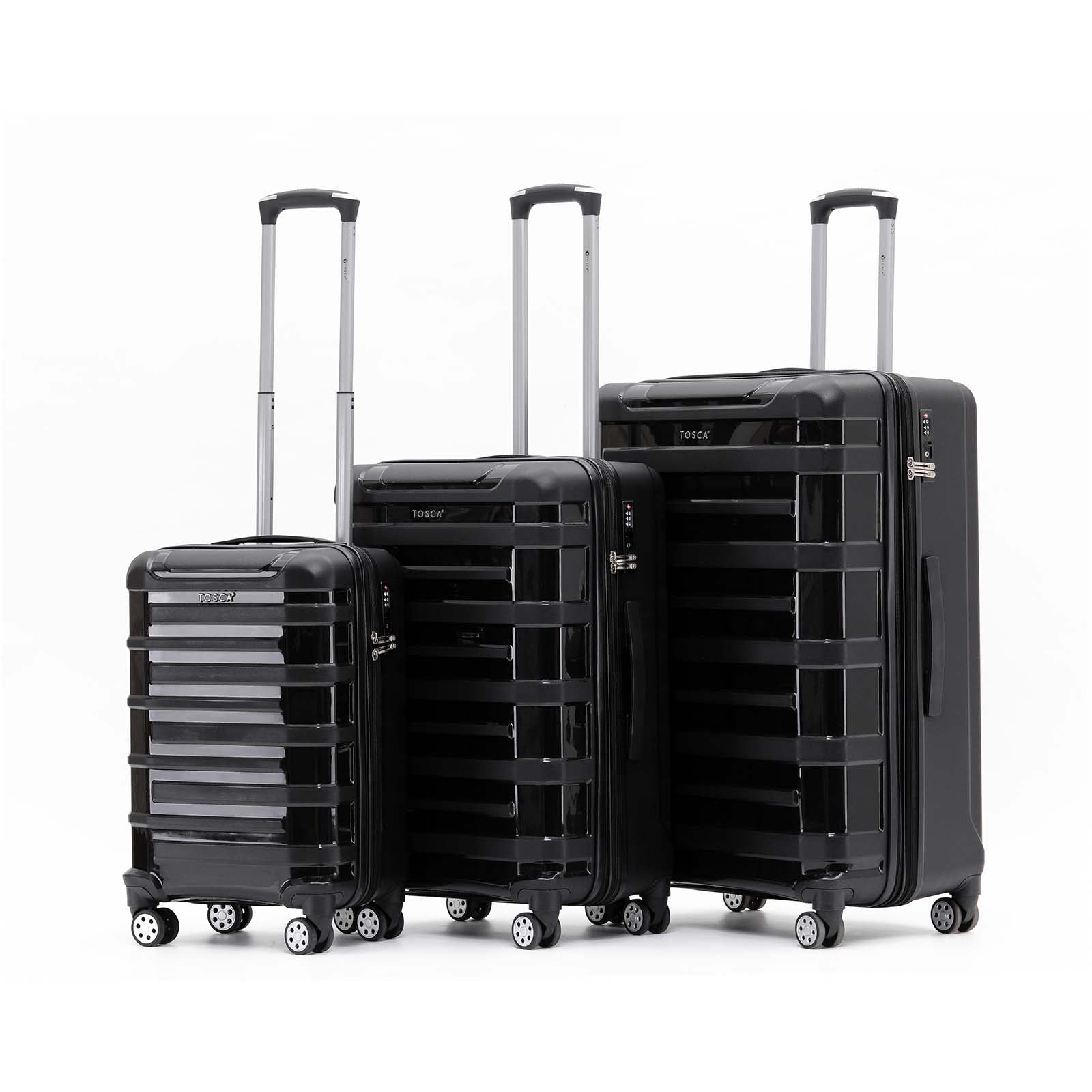 Tosca Warrior 4 Wheel 66cm Medium Suitcase Black