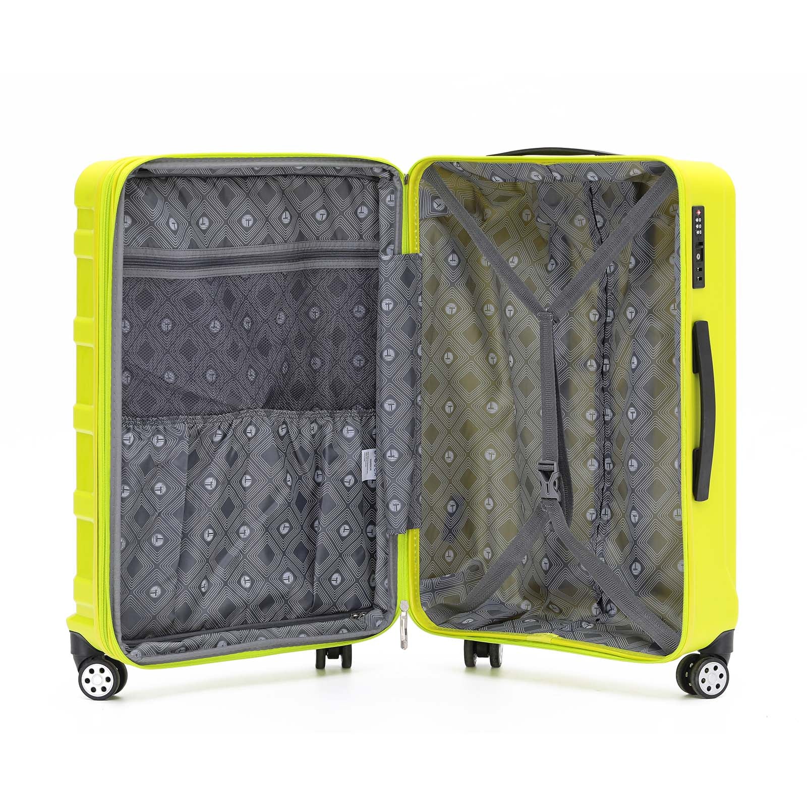 Tosca Warrior 4 Wheel 66cm Medium Suitcase Lime