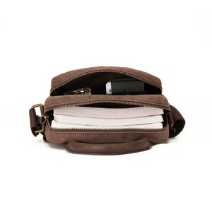 tosca-waxed-canvas-crossover-bag-brown-open